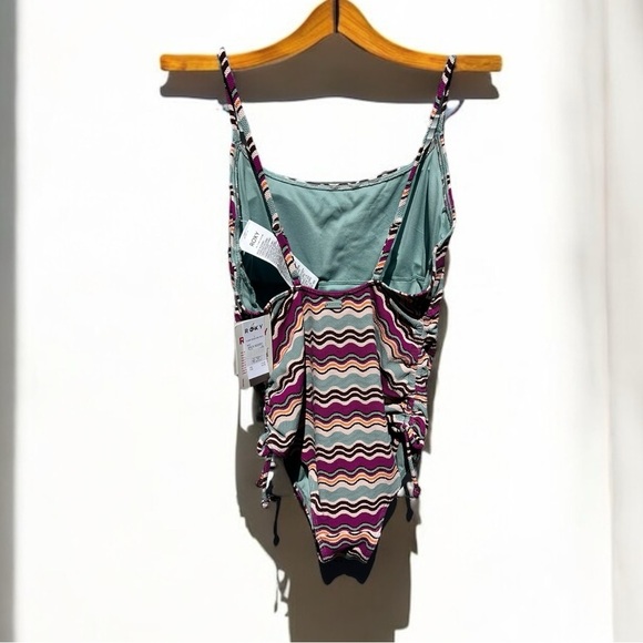 🌻NEW w.tag Roxy Flowy Mood One Piece Swimsuit Size Large - Picture 6 of 13